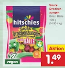 Saure Drachenzungen Brizzl Bälle von hitschies im aktuellen Netto Marken-Discount Prospekt