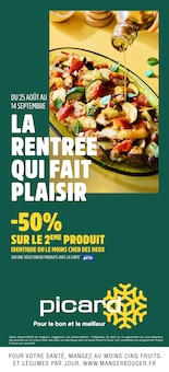 Prospectus Picard de la semaine "LA RENTRÉE QUI FAIT PLAISIR" avec 1 pages, valide du 25/08/2025 au 14/09/2025 pour Strasbourg et alentours