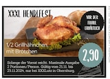 Aktuelles 1/2 Grillhähnchen, mit Brötchen Angebot bei XXXLutz Möbelhäuser in Göttingen ab 2,90 €