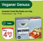 Big Steaks aus Soja im Angebot bei GLOBUS in Saarbrücken Big Steaks aus Soja Angebote von Vantastic Foods bei GLOBUS Saarbrücken für 4,99 €