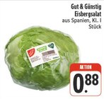 Eisbergsalat im EDEKA Prospekt Eisbergsalat von Gut & Günstig im aktuellen EDEKA Prospekt für 0,88 €