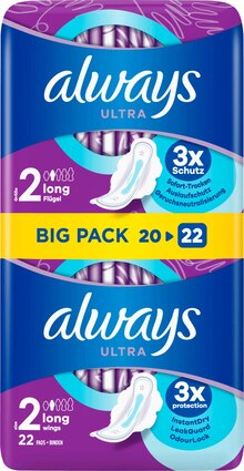 dm-drogerie markt Neubrandenburg - Damenbinden Ultra Long mit Flügeln BigPack Damenbinden Ultra Long mit Flügeln BigPack Angebot bei dm-drogerie markt Neubrandenburg im Prospekt Aktuelle Angebote