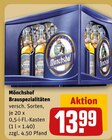 Brauspezialitäten im Angebot bei REWE in Sehnde Brauspezialitäten Angebote von Mönchshof bei REWE Sehnde für 13,99 €