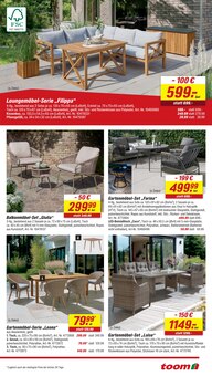 Gartensitzmöbel im toom Baumarkt Prospekt "Respekt, wer's selber macht." mit 32 Seiten (Mannheim)