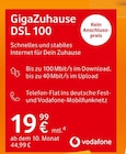 GigaZuhause DSL 100 bei expert im Sebnitz Prospekt für 19,99 €