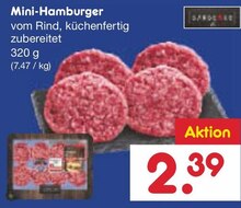Netto Marken-Discount Drüsen - Mini-Hamburger Mini-Hamburger Angebot bei Netto Marken-Discount Drüsen im Prospekt "DU WILLST SUPERBOWL ANGEBOTE FÜR KLEINES GELD? DANN GEH DOCH ZU NETTO!"