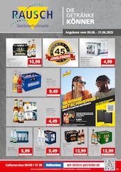 Aktueller Getränkefachmarkt Rausch Prospekt mit Bier, "DIE GETRÄNKEKÖNNER", Seite 1