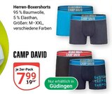 Herren-Boxershorts im Angebot bei GLOBUS in Saarbrücken Herren-Boxershorts Angebote von CAMP DAVID bei GLOBUS Saarbrücken für 7,99 €
