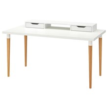 IKEA Halle - Tisch weiß/Bambus 150x75 cm Tisch weiß/Bambus 150x75 cm Angebot bei IKEA Halle im Prospekt "Zeit für mehr Weihnachtsstimmung"