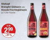 Glühwein im V-Markt Prospekt Bratapfel Glühwein von Hitzkopf im aktuellen V-Markt Prospekt für 2,99 €