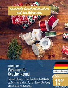 ALDI Nord Freiberg - Weihnachts-Geschenkband Weihnachts-Geschenkband Angebot bei ALDI Nord Freiberg im Prospekt "ALDI. Jeden Tag besonders - einfach ALDI."