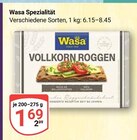 Vollkorn Roggen Angebote von Wasa bei GLOBUS Salzgitter für 1,69 €