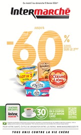 Catalogue Supermarchés Intermarché Contact en cours à Hattigny et alentours, "JUSQU'À -60% DE REMISE IMMÉDIATE SUR LE 2ÈME", 28 pages, 03/02/2026 - 15/02/2026