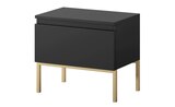Nachtkommode im Höffner Prospekt Selsey Nachtkommode mit goldenem Kufengestell Bemmi im aktuellen Höffner Prospekt für 75,50 €