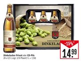 Privat oder CD-Pils Angebote von Dinkelacker bei Marktkauf Göppingen für 14,99 €