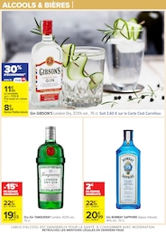 Prix et réduction Bombay Sapphire dans le prospectus Carrefour en cours Offre Bombay Sapphire dans le catalogue Carrefour du moment à la page 8
