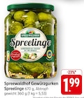 E center - Spreelinge Gewürzgurken Angebot im Prospekt Spreelinge Gewürzgurken bei E center im Prospekt für 1,99 €