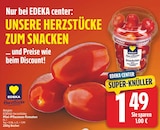 Mini-Pflaumen-Tomaten von EDEKA Herzstücke für 1,49 € bei E center im Angebot Mini-Pflaumen-Tomaten von EDEKA Herzstücke im aktuellen E center Prospekt