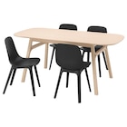 Tisch und 4 Stühle Bambus/anthrazit von VOXLÖV / ODGER für 578,96 € bei IKEA im Angebot Tisch und 4 Stühle Bambus/anthrazit von VOXLÖV / ODGER im aktuellen IKEA Prospekt