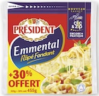 Emmental pasteurise - PRESIDENT dans le catalogue U Express