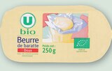 Beurre de baratte - U BIO en promo chez Super U Beurre de baratte - U BIO dans le catalogue Super U