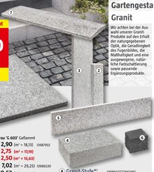 BAUHAUS Zülpich - Granit-Palisade, -Stufe, -kante, -Pflaster oder -Mauerabdeckplatte Granit-Palisade, -Stufe, -kante, -Pflaster oder -Mauerabdeckplatte Angebot bei BAUHAUS Zülpich im Prospekt "Handzettel KW 32"