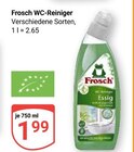 WC-Reiniger Essig im Angebot bei GLOBUS in Jena WC-Reiniger Essig Angebote von Frosch bei GLOBUS Jena für 1,99 €