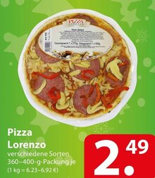 Pizza Lorenzo bei famila Nordost in Rheda-Wiedenbrück Pizza Lorenzo im Angebot bei famila Nordost Rheda-Wiedenbrück für 2,49 €