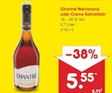 Weinbrand oder Creme Sahnelikör im Angebot bei Netto Marken-Discount in Leverkusen Weinbrand oder Creme Sahnelikör Angebote von Chantré bei Netto Marken-Discount Leverkusen für 5,55 €