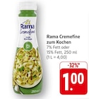 Cremfine zum Kochen 7% Fett im Angebot bei E center in Pirmasens Cremfine zum Kochen 7% Fett Angebote von Rama bei E center Pirmasens für 1,00 €
