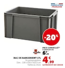 Super U Puy-Saint-Eusèbe - Promo Bac de rangement 17L Promo Bac de rangement 17L à 4,99 € dans le catalogue Super U à Puy-Saint-Eusèbe