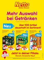 Netto Marken-Discount Prospekt "Mehr Auswahl
bei Getränken", 2 Seiten, für Jettingen, 20.01.2020 - 25.01.2020 Netto Marken-Discount Prospekt "Mehr Auswahl
bei Getränken", 2 Seiten, für Jettingen, 20.01.2020 - 25.01.2020