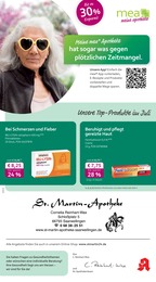 mea - meine apotheke Prospekt für Nalbach mit 4 Seiten mea - meine apotheke Prospekt für Nalbach: "Unsere Juli-Angebote", 4 Seiten, 01.07.2025 - 31.07.2025