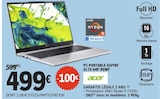 Pc portable aspire al15-44p-r6wf - ACER en promo chez E.Leclerc Bergerac à 499,00 €