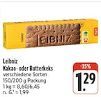 nah und gut Mildenau - Kakao- oder Butterkeks Angebot im Prospekt Kakao- oder Butterkeks bei nah und gut im Mildenau Prospekt für 1,29 €