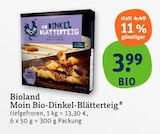 Tiefkühlkost im tegut Prospekt Moin Bio-Dinkel-Blätterteig von Bioland im aktuellen tegut Prospekt für 3,99 €