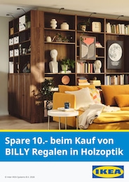 Der aktuelle IKEA Prospekt Der aktuelle IKEA Prospekt Spare 10.- beim Kauf von BILLY Regalen in Holzoptik