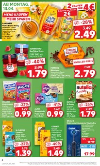 Nutella im aktuellen Kaufland Prospekt (Landshut) Nutella im Kaufland Prospekt "KNĂśLLER" mit 70 Seiten (Landshut)