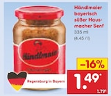 Bayerisch süßer Hausmacher Senf von Händlmaier im aktuellen Netto Marken-Discount Prospekt für 1,49 €