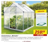 Aktuelles Gewächshaus "Michelle" Angebot bei toom Baumarkt in Stuttgart ab 259,99 €
