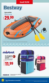 Promotion Glacière dans le prospectus Lidl, valable du 16/06/2025 au 19/06/2025 Promo Glacière dans le catalogue Lidl du moment à la page 26