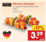 Hähnchen-Grillspieße im Angebot bei Netto Marken-Discount in Jena Hähnchen-Grillspieße Angebote bei Netto Marken-Discount Jena für 3,29 €