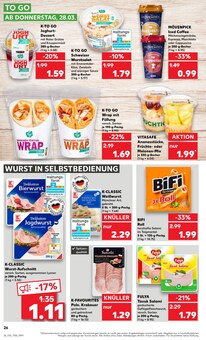 Weißwurst im Kaufland Prospekt "Aktuelle Angebote" mit 52 Seiten (Reutlingen)
