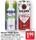 Vodka Sprite im Angebot bei E center in Donaueschingen Vodka Sprite Angebote von Absolut bei E center Donaueschingen für 1,99 €