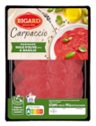 Promo Carpaccio huile d'olive et basilic BIGARD à 4,49 € dans le catalogue Carrefour à Crèches-sur-Saône