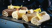 Bûchettes crème au beurre assorties ou café ou cointreau ou praline ou vanille ou buchette ganache** - Casino Supermarchés à Colombes Bûchettes crème au beurre assorties ou café ou cointreau ou praline ou vanille ou buchette ganache** en promo chez Casino Supermarchés Colombes à 5,95 €