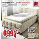 Aktuelle Bett Angebote bei Die Möbelfundgrube in Trier Aktuelles Polsterbett Lucy Bubble-Optik Angebot bei Die Möbelfundgrube in Trier ab 699,99 €