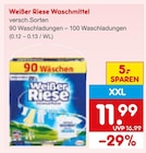 Waschmittel von Weißer Riese im aktuellen Netto Marken-Discount Prospekt für 11,99 €