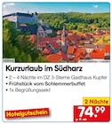 Kurzurlaub im Südharz im Netto Marken-Discount Prospekt Kurzurlaub im Südharz von Stolberg im aktuellen Netto Marken-Discount Prospekt für 74,99 €