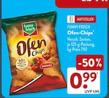 Ofen-Chips von funny-frisch im aktuellen ALDI SÜD Prospekt für 0,99 €